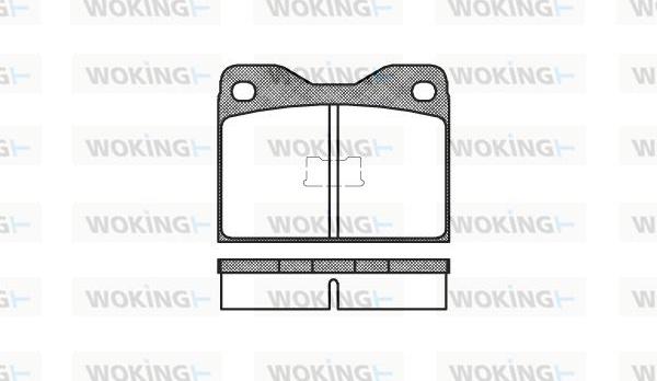 Woking P1083.10 - Гальмівні колодки, дискові гальма autozip.com.ua