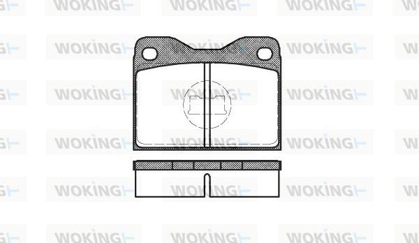 Woking P1083.30 - Гальмівні колодки, дискові гальма autozip.com.ua