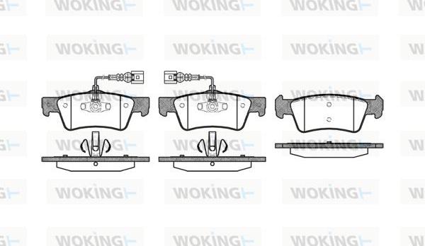 Woking P10873.02 - Гальмівні колодки, дискові гальма autozip.com.ua