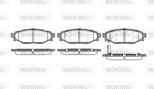 Woking P10363.01 - Гальмівні колодки, дискові гальма autozip.com.ua