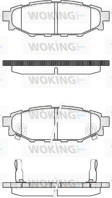 Woking P10363.22 - Гальмівні колодки, дискові гальма autozip.com.ua