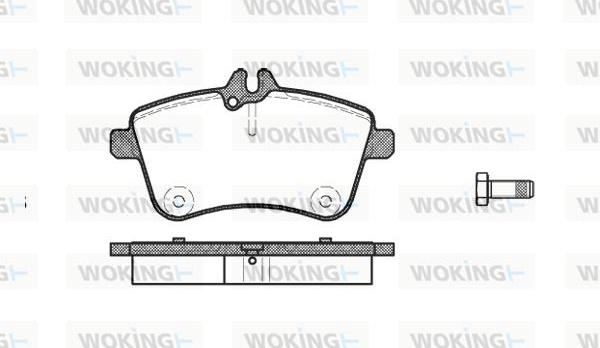 Woking P10303.00 - Гальмівні колодки, дискові гальма autozip.com.ua