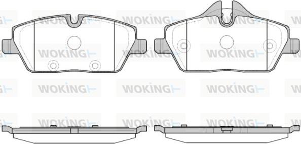 Woking P10313.30 - Гальмівні колодки, дискові гальма autozip.com.ua