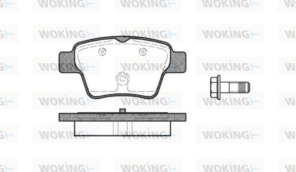 Woking P10383.00 - Гальмівні колодки, дискові гальма autozip.com.ua