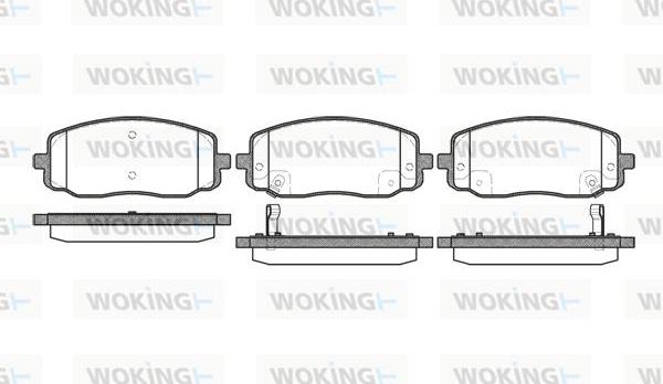 Woking P10333.02 - Гальмівні колодки, дискові гальма autozip.com.ua