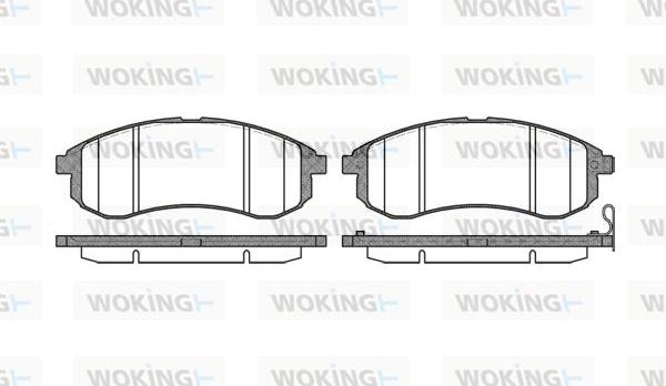 Woking P10293.01 - Гальмівні колодки, дискові гальма autozip.com.ua
