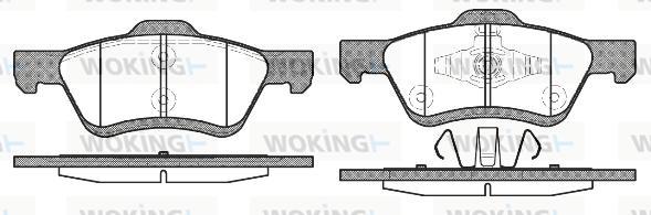 Woking P10243.00 - Гальмівні колодки, дискові гальма autozip.com.ua