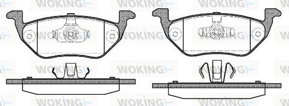 Woking P10253.00 - Гальмівні колодки, дискові гальма autozip.com.ua