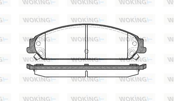 Woking P10283.08 - Гальмівні колодки, дискові гальма autozip.com.ua