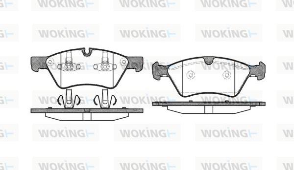 Woking P10793.00 - Гальмівні колодки, дискові гальма autozip.com.ua