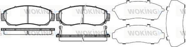 Woking P10713.12 - Гальмівні колодки, дискові гальма autozip.com.ua