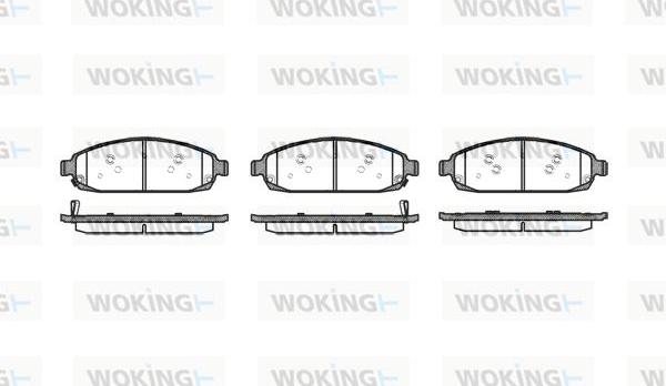 Woking P10733.02 - Гальмівні колодки, дискові гальма autozip.com.ua