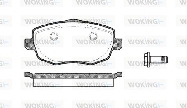 Woking P11993.00 - Гальмівні колодки, дискові гальма autozip.com.ua