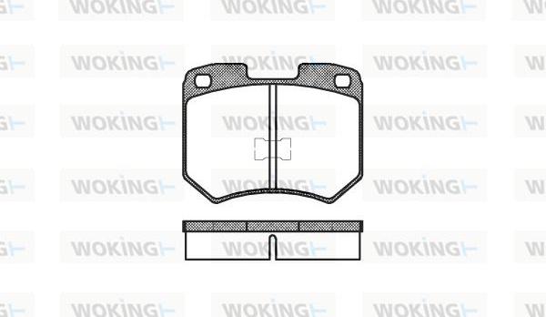 Woking P1193.00 - Гальмівні колодки, дискові гальма autozip.com.ua