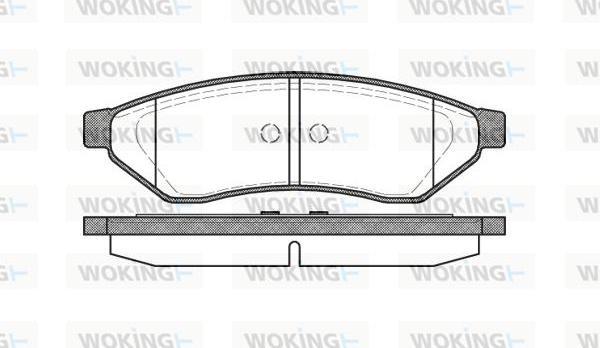 Woking P11493.00 - Гальмівні колодки, дискові гальма autozip.com.ua