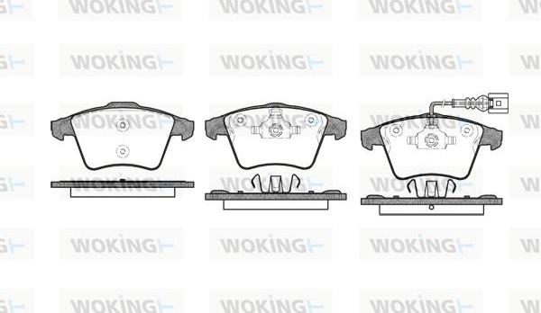 Woking P11453.01 - Гальмівні колодки, дискові гальма autozip.com.ua