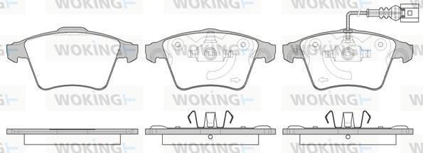 Woking P11453.11 - Гальмівні колодки, дискові гальма autozip.com.ua