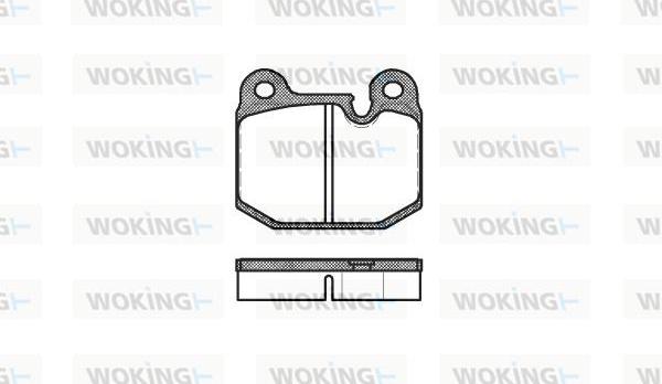 Woking P1143.10 - Гальмівні колодки, дискові гальма autozip.com.ua