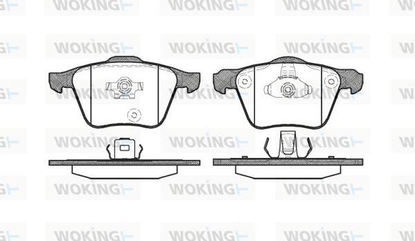 Woking P11433.00 - Гальмівні колодки, дискові гальма autozip.com.ua