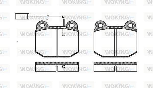 Woking P1143.21 - Гальмівні колодки, дискові гальма autozip.com.ua