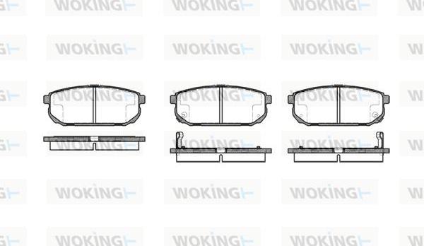 Woking P11423.02 - Гальмівні колодки, дискові гальма autozip.com.ua