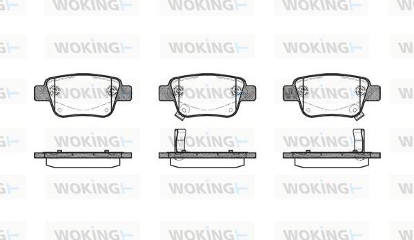 Woking P11473.02 - Гальмівні колодки, дискові гальма autozip.com.ua