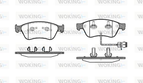 Woking P11563.12 - Гальмівні колодки, дискові гальма autozip.com.ua