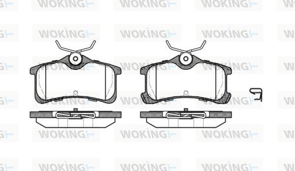 Woking P11503.02 - Гальмівні колодки, дискові гальма autozip.com.ua