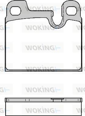 Woking P1153.00 - Гальмівні колодки, дискові гальма autozip.com.ua