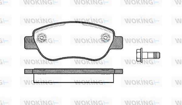 Woking P11693.00 - Гальмівні колодки, дискові гальма autozip.com.ua