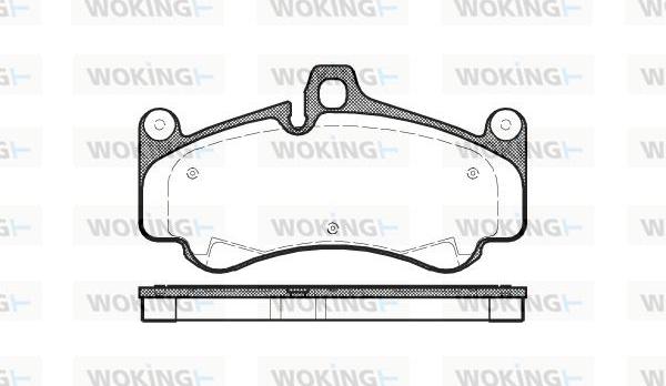 Woking P11663.00 - Гальмівні колодки, дискові гальма autozip.com.ua