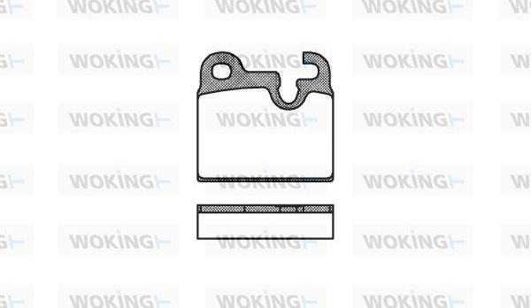 Woking P1163.00 - Гальмівні колодки, дискові гальма autozip.com.ua