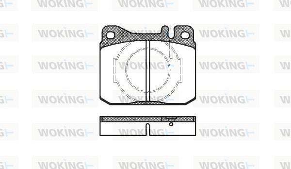 Woking P1103.40 - Гальмівні колодки, дискові гальма autozip.com.ua