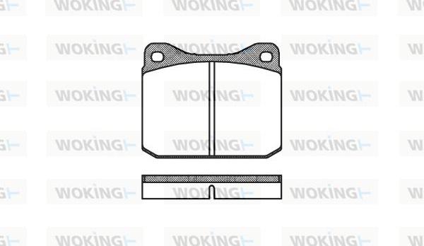 Woking P1103.00 - Гальмівні колодки, дискові гальма autozip.com.ua