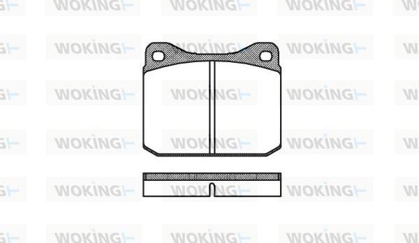 Woking P1103.10 - Гальмівні колодки, дискові гальма autozip.com.ua