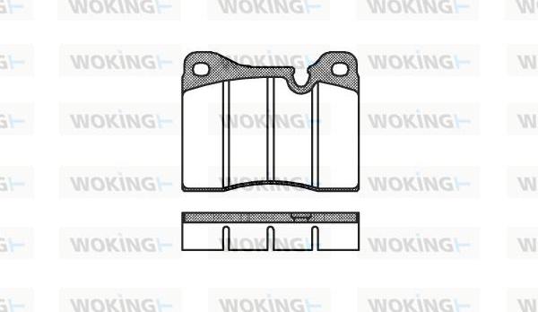 Woking P1113.30 - Гальмівні колодки, дискові гальма autozip.com.ua