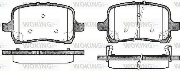 Woking P11893.22 - Гальмівні колодки, дискові гальма autozip.com.ua