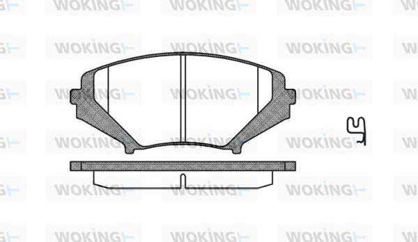 Woking P11803.01 - Гальмівні колодки, дискові гальма autozip.com.ua