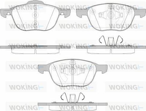 Woking P11823.15 - Гальмівні колодки, дискові гальма autozip.com.ua