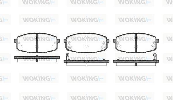 Woking P11383.02 - Гальмівні колодки, дискові гальма autozip.com.ua