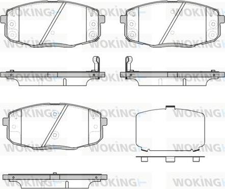 Woking P11383.12 - Гальмівні колодки, дискові гальма autozip.com.ua