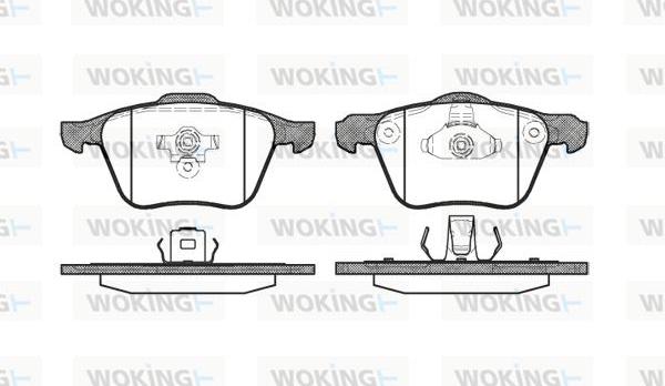 Woking P11703.00 - Гальмівні колодки, дискові гальма autozip.com.ua