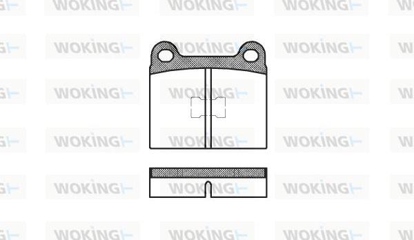 Woking P1173.20 - Гальмівні колодки, дискові гальма autozip.com.ua