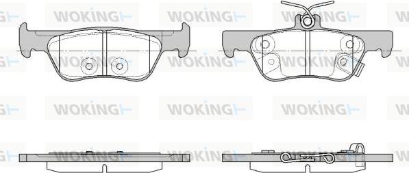 Woking P18443.02 - Гальмівні колодки, дискові гальма autozip.com.ua