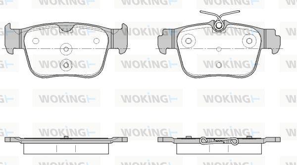 Woking P18453.00 - Гальмівні колодки, дискові гальма autozip.com.ua