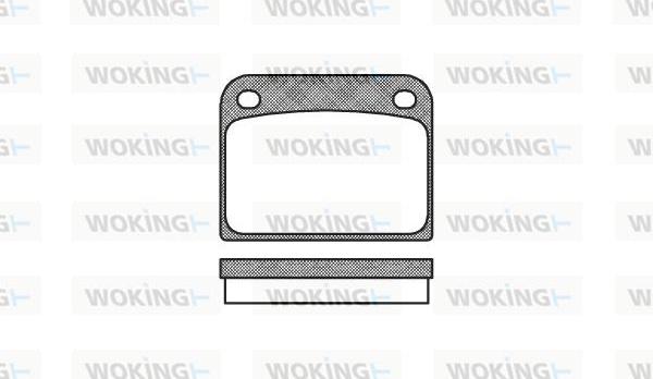 Woking P1853.00 - Гальмівні колодки, дискові гальма autozip.com.ua