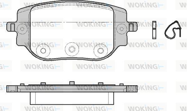 Woking P18653.00 - Гальмівні колодки, дискові гальма autozip.com.ua