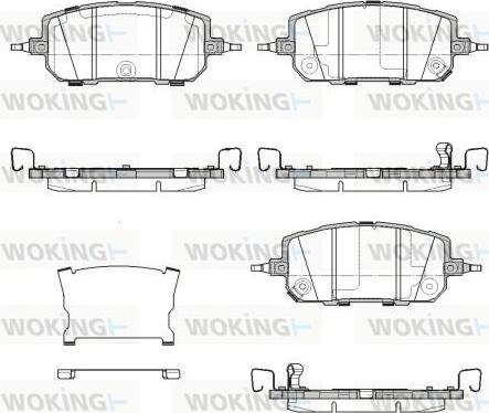 Woking P18603.02 - Гальмівні колодки, дискові гальма autozip.com.ua
