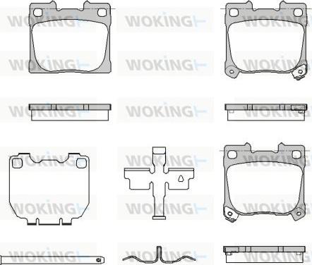 Woking P18613.02 - Гальмівні колодки, дискові гальма autozip.com.ua