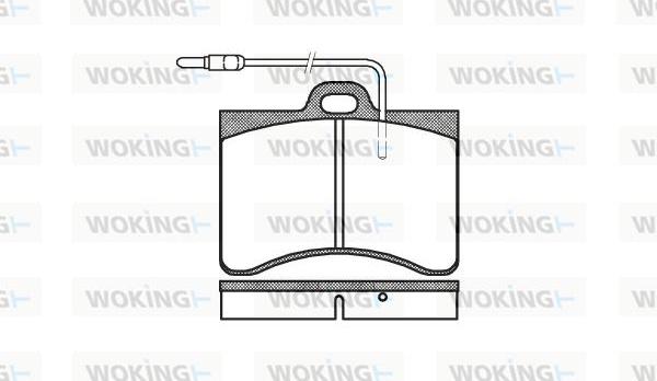 Woking P1863.04 - Гальмівні колодки, дискові гальма autozip.com.ua